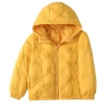 Children's light and thin down jacket, short style for boys and girls, thickened winter hooded jacket for children and babies, national standard 90 down Item Picture